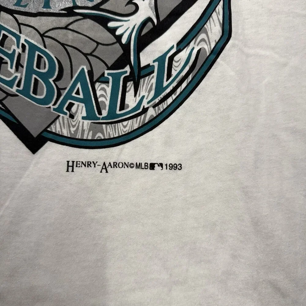 VTG 90s Resort Images Florida Marlins MLB Graphic Shirt Large Single Stitch